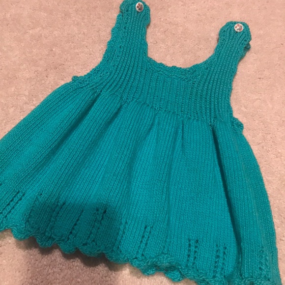 hand knitted baby dresses